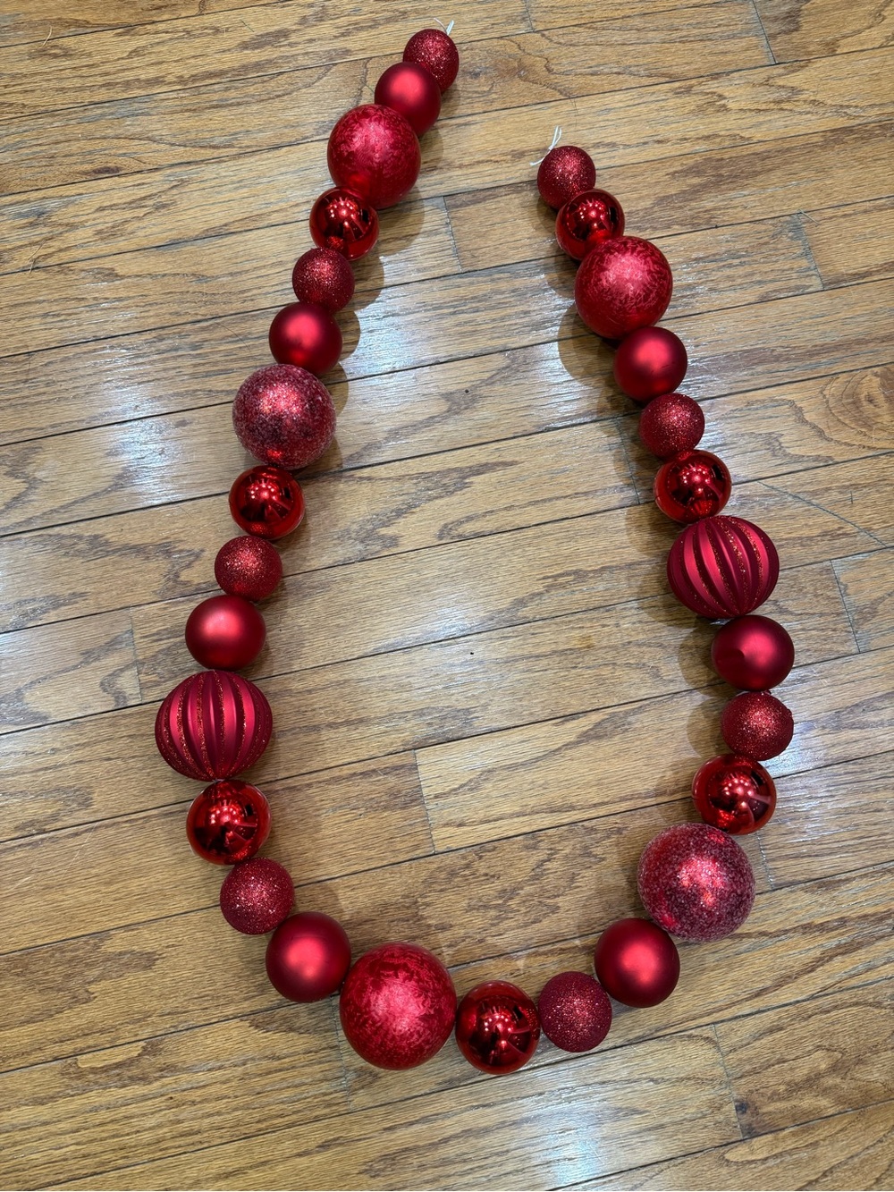 Kirklands Red Holiday Garland